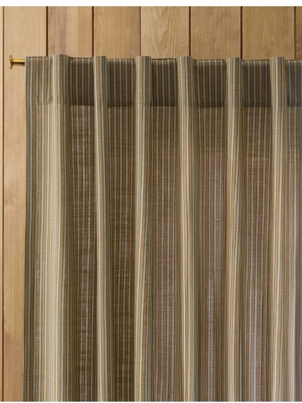 (2) NWOT West Elm Emma Chamberlain Multi-Stripe Curtain